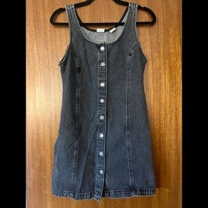 Levi’s Black Denim Button-Down Mini Dress
